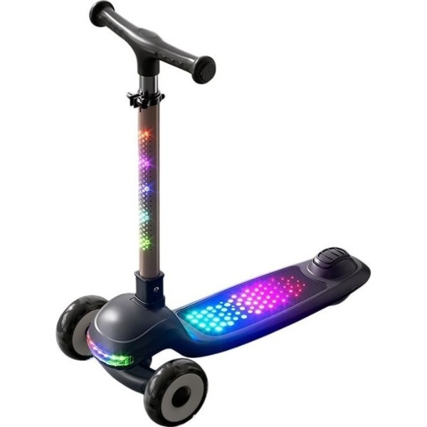 Фото - Трёхколёсный самокат Kidilo LED Lights Black (001012782939)